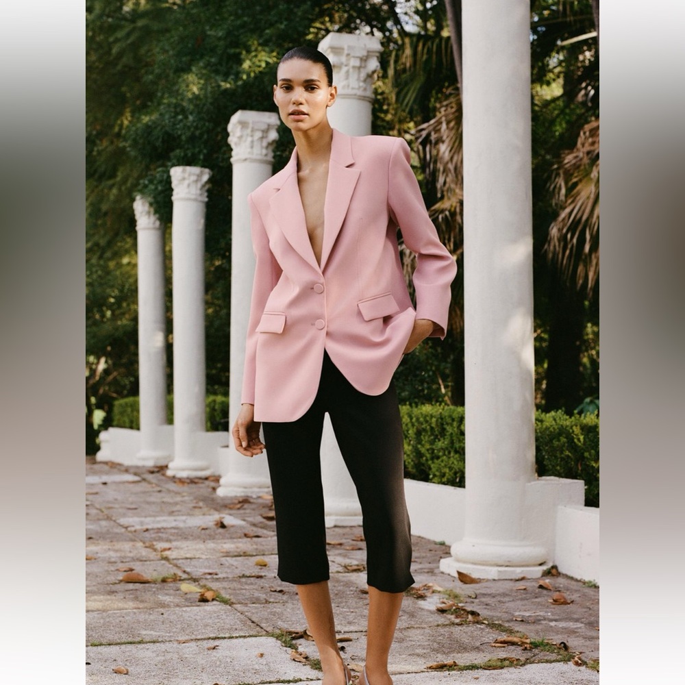 Zara beige pink blazer
